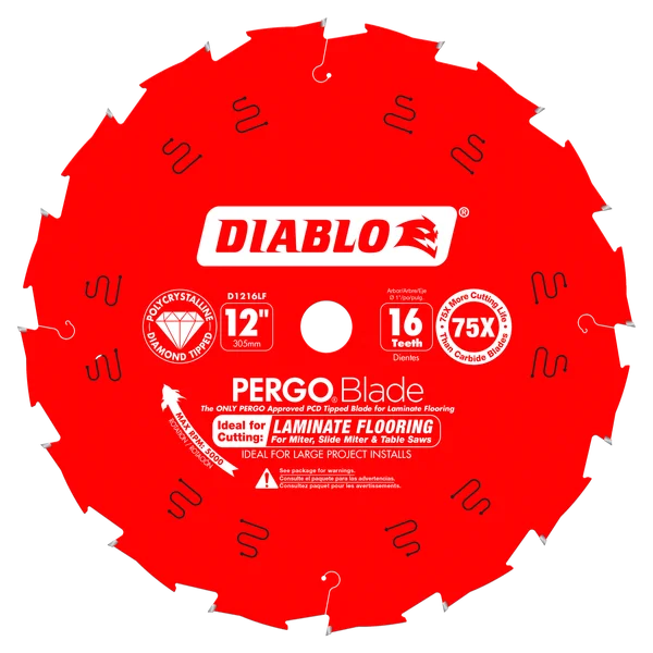 PERGOBlade 12 in. x 16 Tooth PCD Laminate Flooring Blade