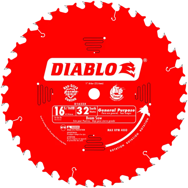 16-5/16 in. x 32 Tooth 1 in. Arbor Saw Blade