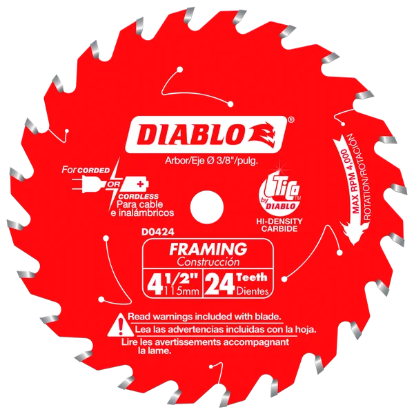 4-1/2 in. x 24 Tooth Framing Trim Saw Blade