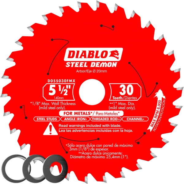 5‑1/2 in. x 30 Tooth Steel Demon Metal Cutting Saw Blade