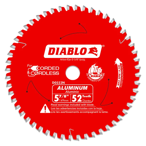 5-7/8 in. x 52 Tooth Medium Aluminum Cutting Saw Blade