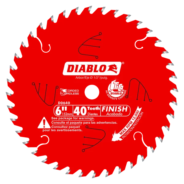 6 in. x 40 Tooth Saw Boss Finish Blade