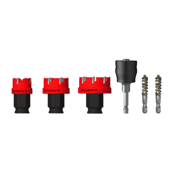 6 pc Steel Demon™ Carbide Teeth Hole Cutter Set (6-Pieces)