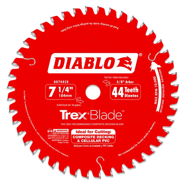 Trex 7-1/4 in. x 44 Tooth Composite Decking Circular Saw Blade