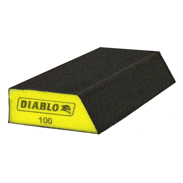 Extended Corner Contact 100-Grit (Fine) Sanding Sponge