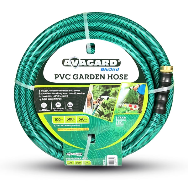 Avagard 5/8" x 100' PVC Water Hose - Reliable Watering Option