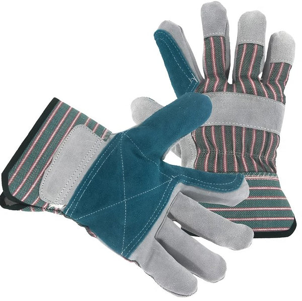 Superior Grade Green Double Palm Gloves