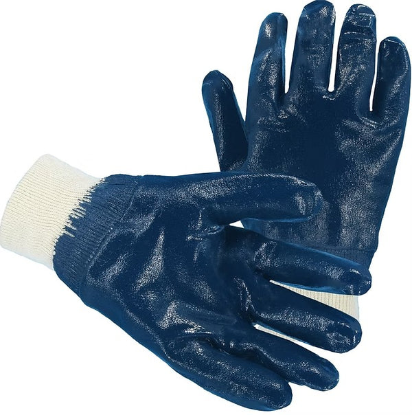 Nitrile Coating Gloves Jersey Lined Knit Wrist