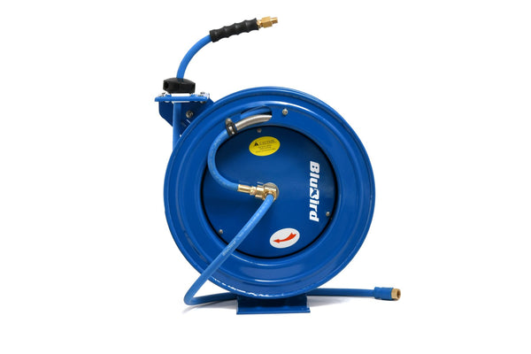 3/8 x 75' BluBird Heavy Duty Hose Reel: Ideal for Construction & Automotive