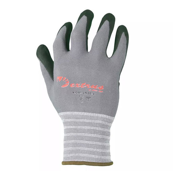 Premium Grade 15G grey Nylon, Black Nitrile Micro-Foam, Palm Coated